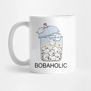 Chubby Bobaholic Cats Love Boba! Mug